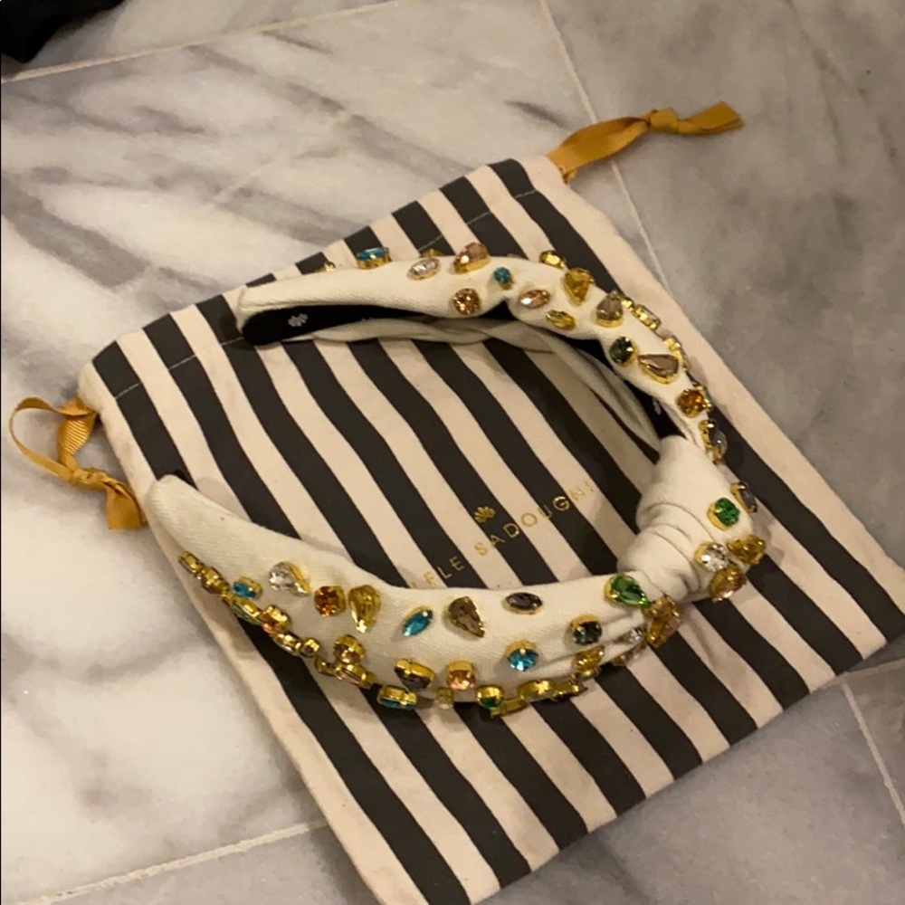 Lele Sandoughi Jeweled Headband